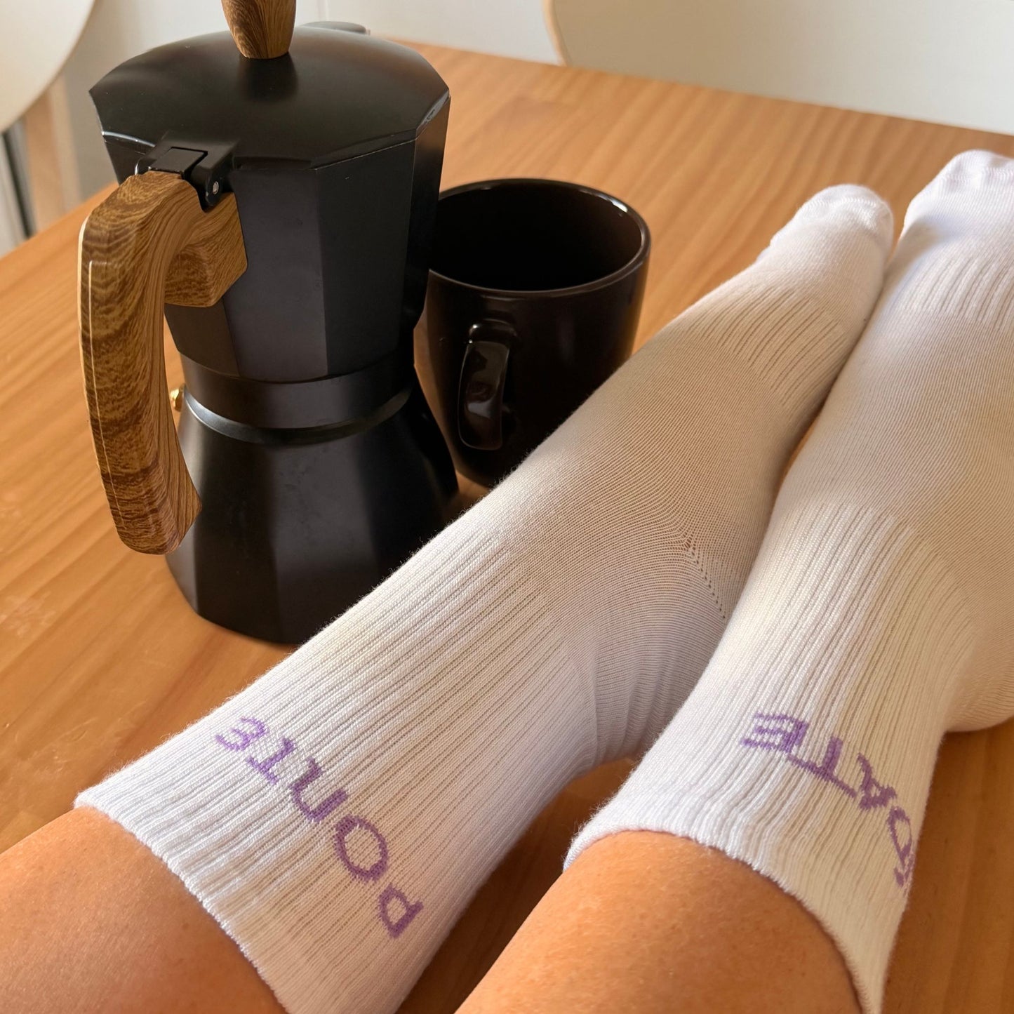 PONTE Calcetines de Bambú Premium para Mujer | Pack de 2 Pares con Neceser de Algodón